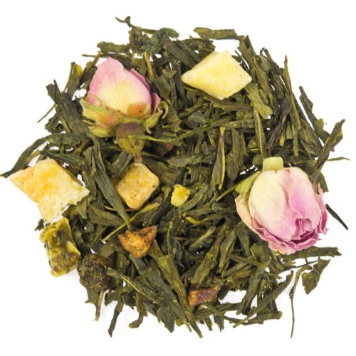 Zielona herbata Kaktusowa Gruszka z melonem pączkami róży i kiwi