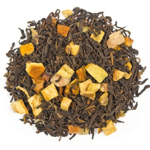 Herbata Czerwona Pu Erh Grejpfrutowy z dodatkiem mango i jabłka