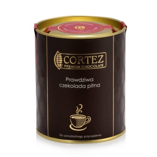 Czekolada pitna mleczna z wiśniami 200g Cortez